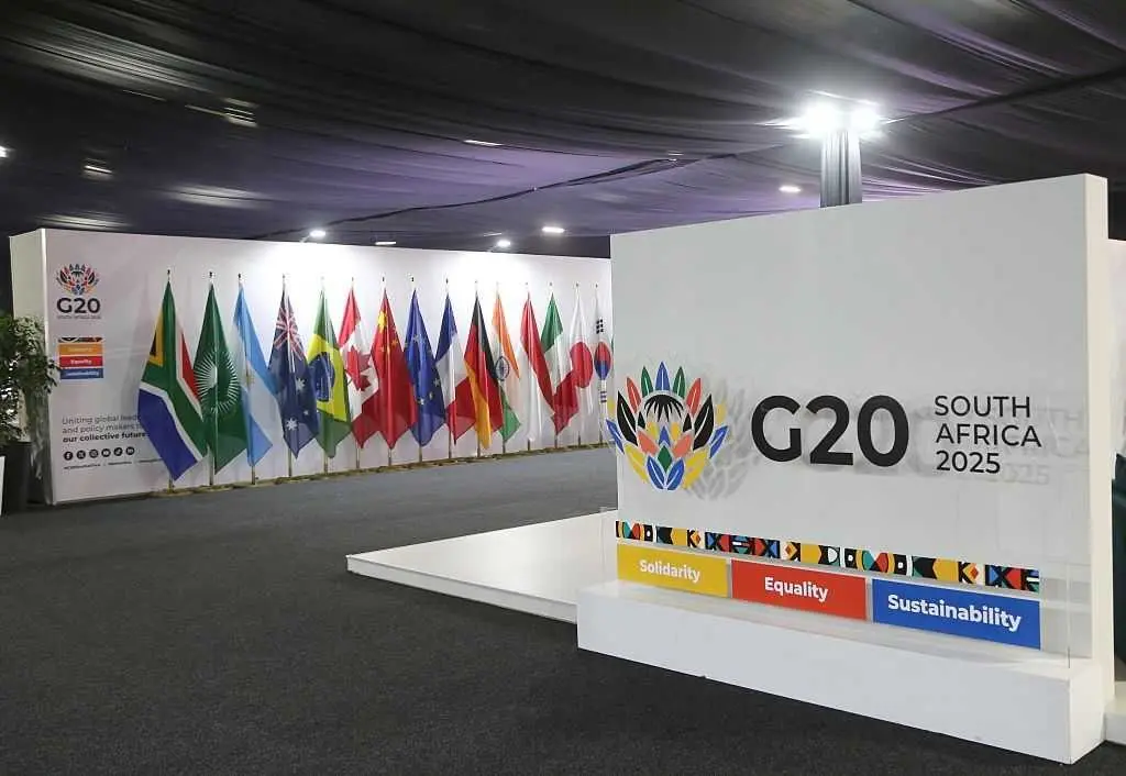 Leaders adopt a declaration at the start of South Africa's G20 summit despite US opposition