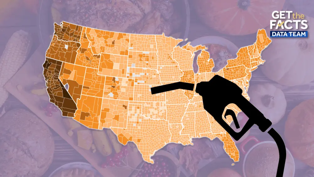 Map: Hitting the roads for the holidays? Here are the latest gas prices where you're driving
