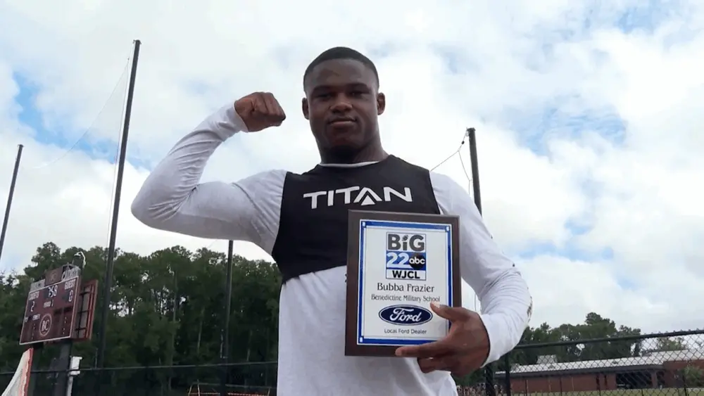 Benedictine’s Bubba Frazier wins 45th Michael Finocchiaro Award