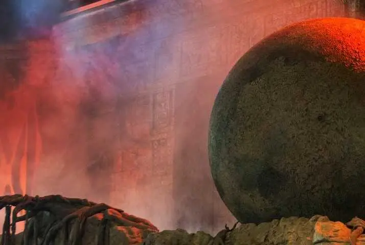 Cast member injured after trying to stop massive rogue rubber ball during ﻿﻿﻿Indiana Jones show