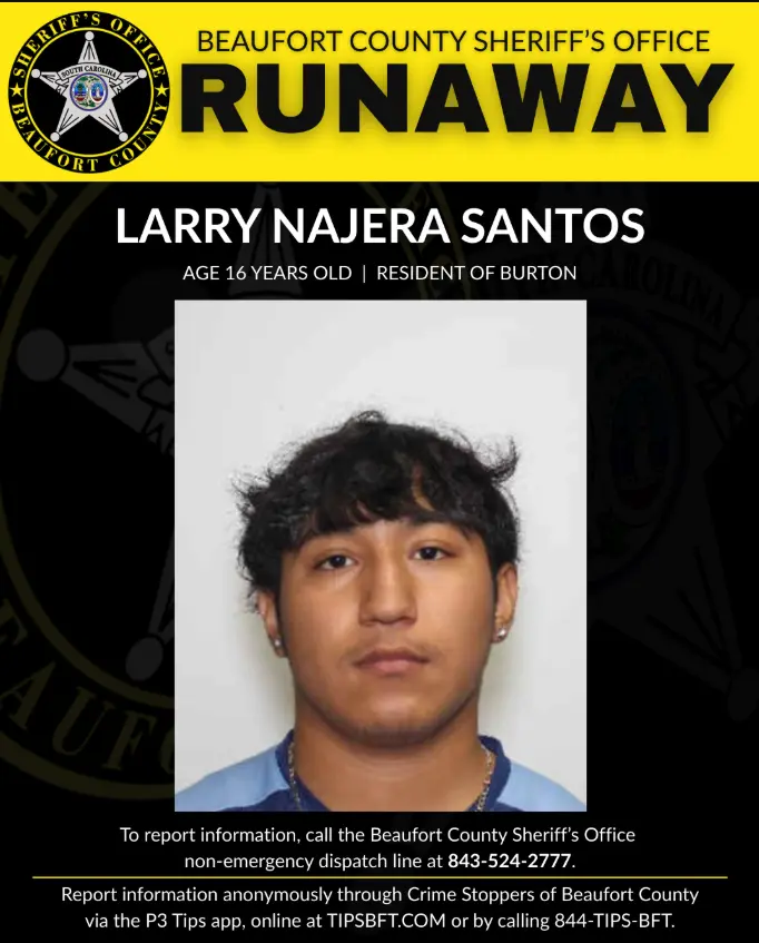 Beaufort County deputies search for runaway teen