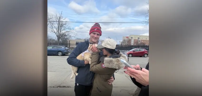 Owners reunited with stolen dog and car urge tech warning