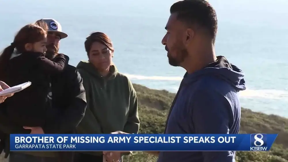 'We are not giving up,' Family continues search for missing Army specialist off California coast