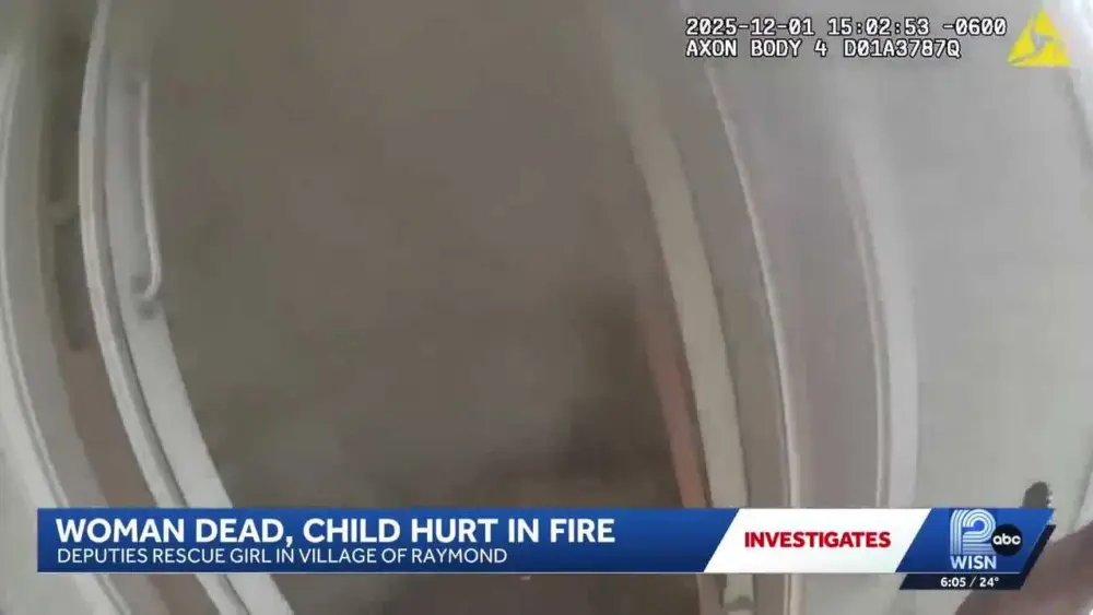 'You got her?': Bodycam shows dramatic rescue of 4-year-old from Wisconsin fire