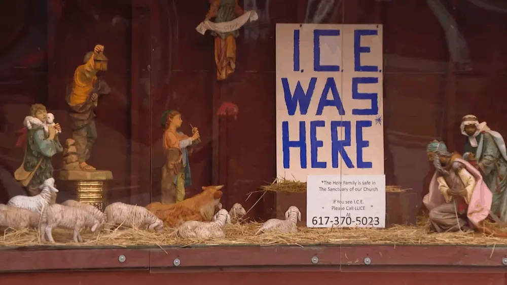 Massachusetts church leaders to decide next steps in controversial 'ICE was here' nativity scene