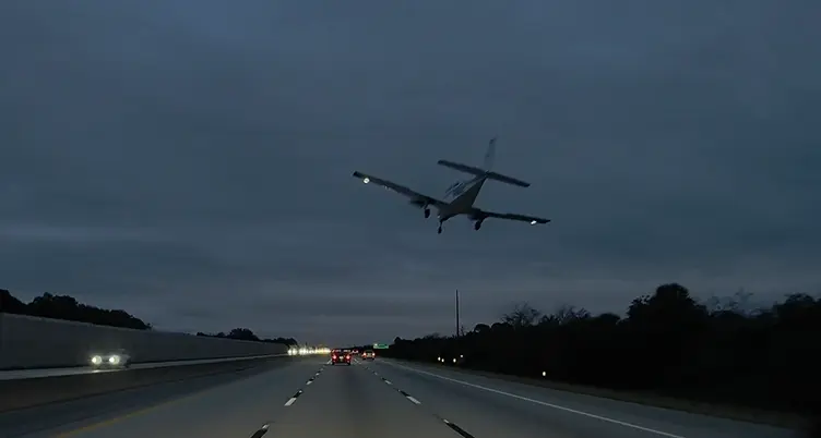 Watch: Video shows moment plane collides with car during crash landing on Florida interstate