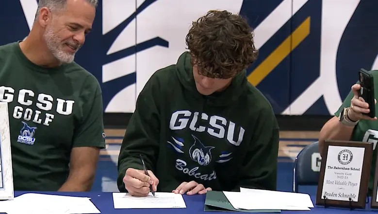 Habersham golf standout Braden Schnaible signs with Georgia College & State University