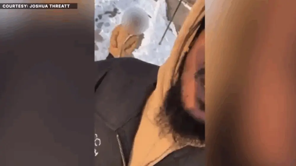 Viral video: Man walks 6-year-old girl to school after finding her alone in freezing weather