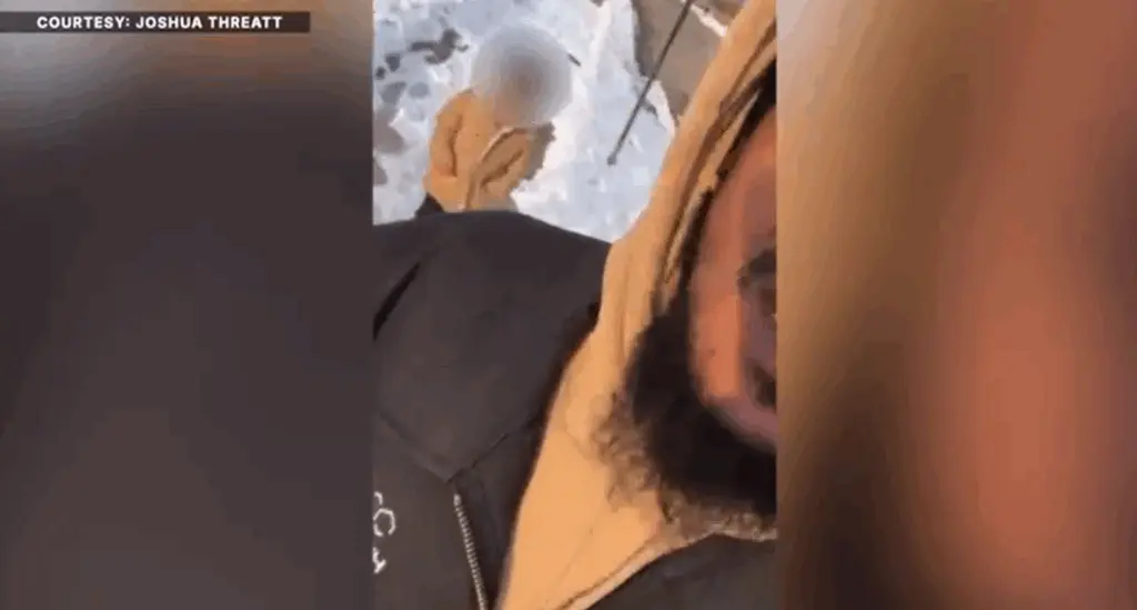 Viral video: Man walks 6-year-old girl to school after finding her alone in freezing weather