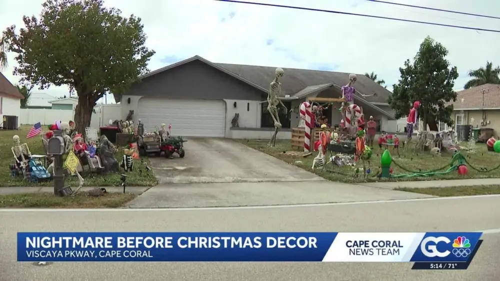 Christmas cheer with bone-chilling twist in Florida