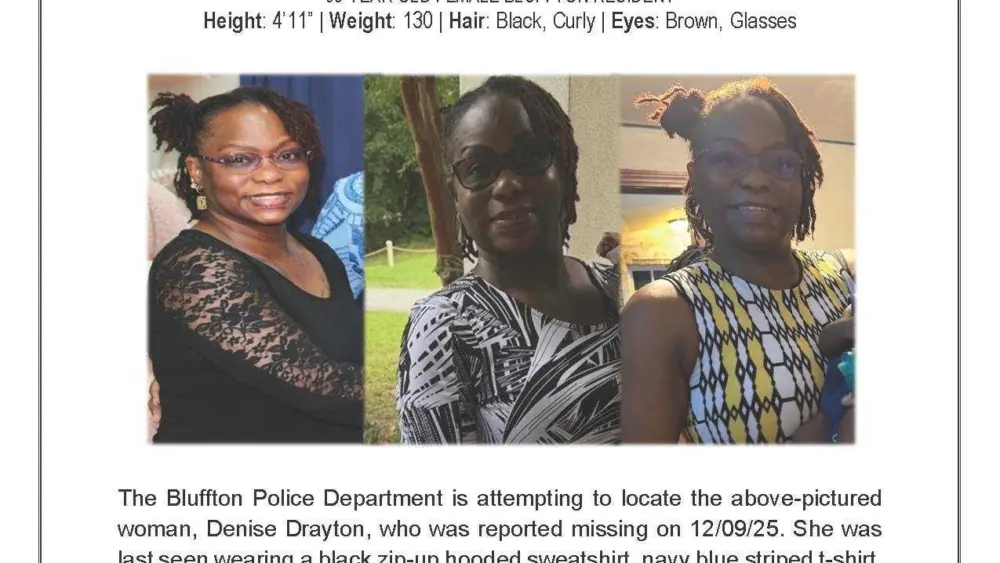 Bluffton police searching for missing 53-Year-Old Woman