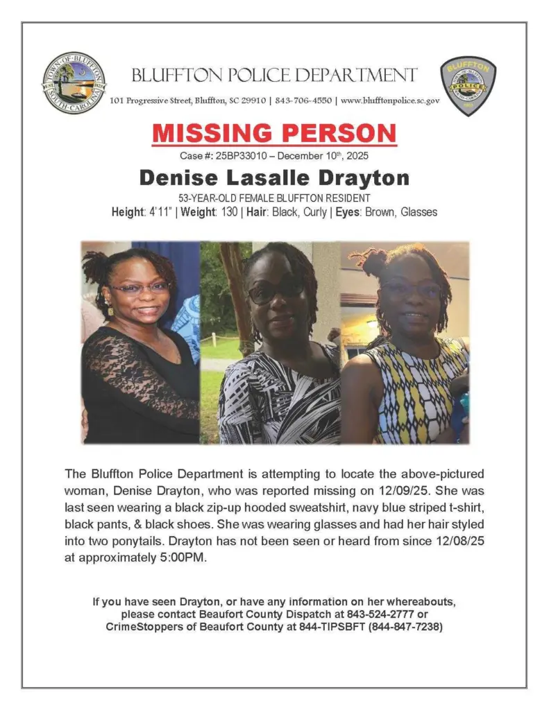 Bluffton police searching for missing 53-Year-Old Woman