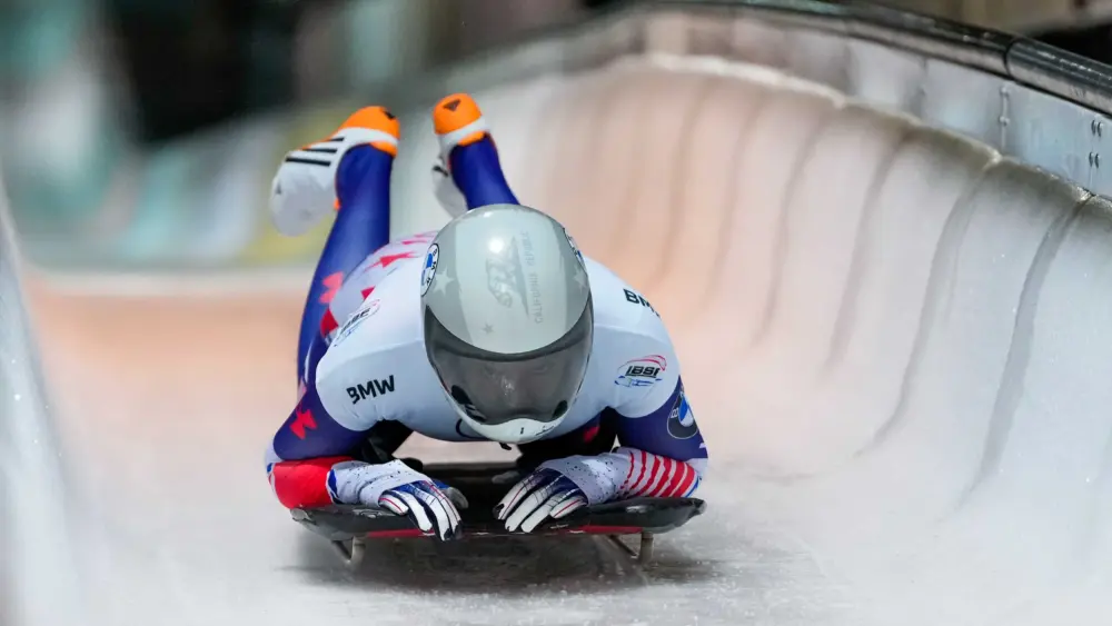 Skeleton slider Kendall Wesenberg heads face first to Milan Cortina Olympics
