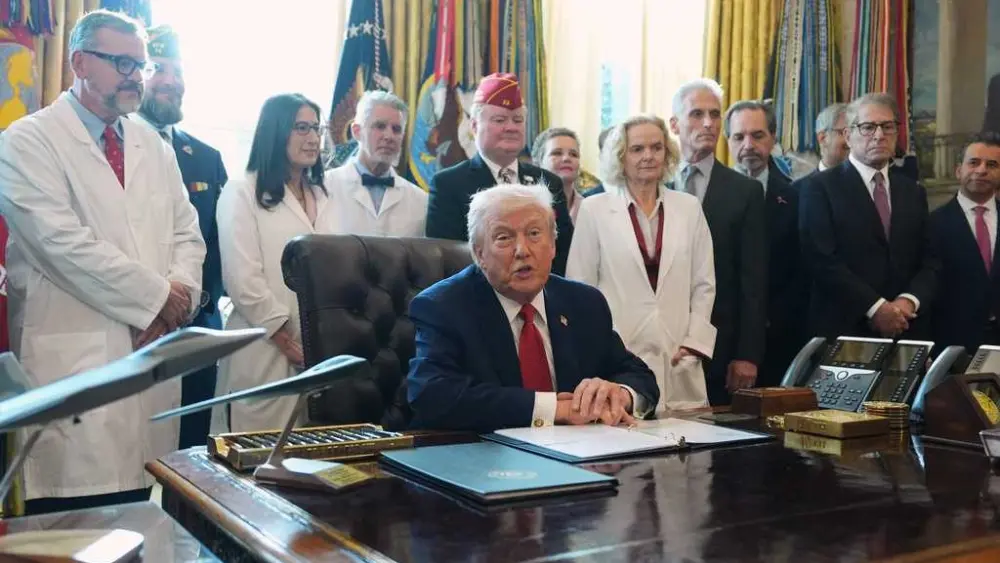 Trump signs executive order that would reclassify marijuana as a less dangerous drug