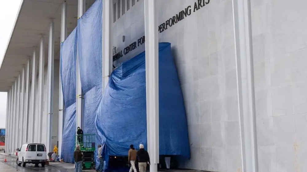 The Kennedy Center starts work to add Trump's name onto the building