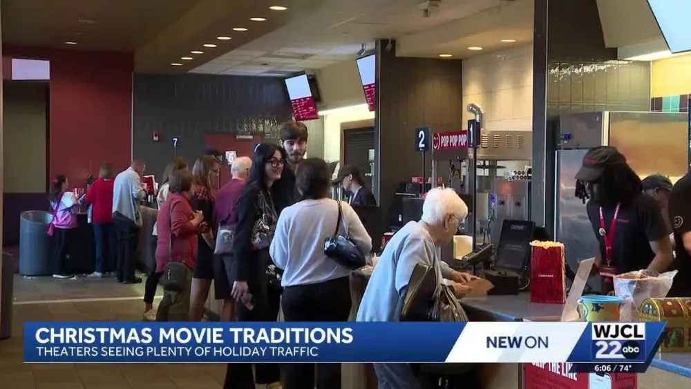 Christmas Day crowds pack theaters as families make movies a holiday tradition