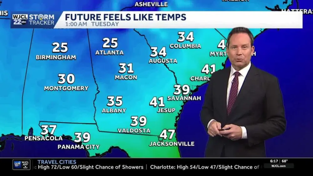 Colder air rushes in to close out 2025 in Southeast Georgia, Lowcountry