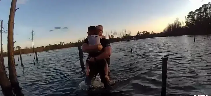 DRAMATIC VIDEO: Florida boy, 6, found in chest-deep water on Christmas Day after escaping home