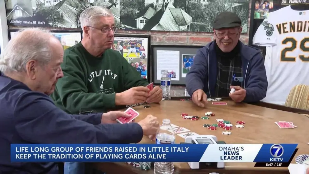 Old friends keep the decadeslong tradition of playing cards