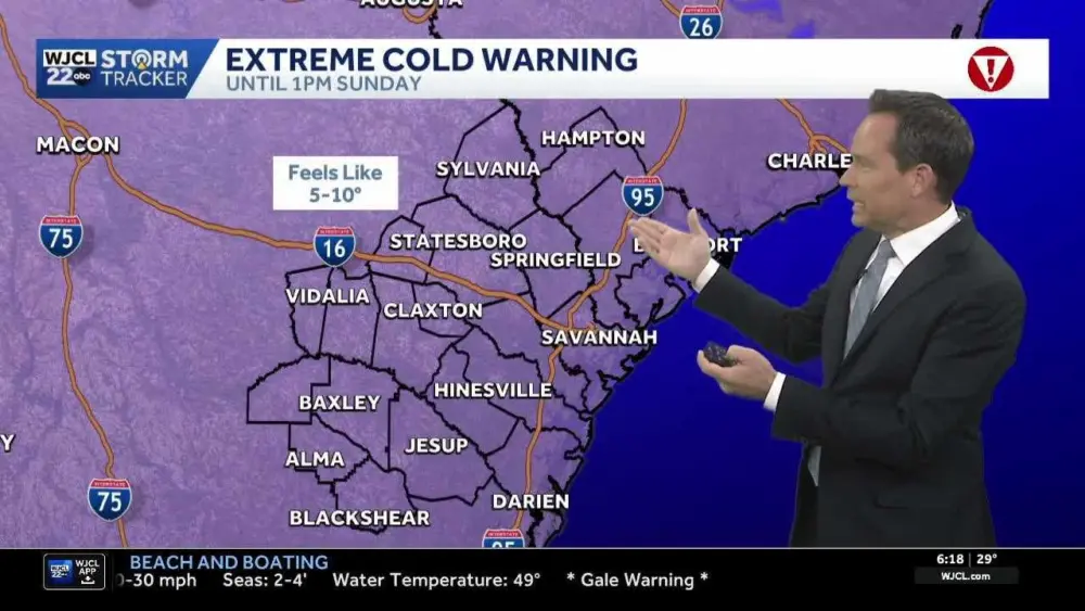 Snow gives way to record cold across Coastal Georgia, Lowcountry...the temperatures you can expect