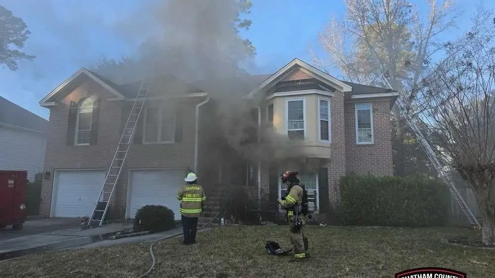 Chatham County house fire outbreak; three fires on New Year's Eve