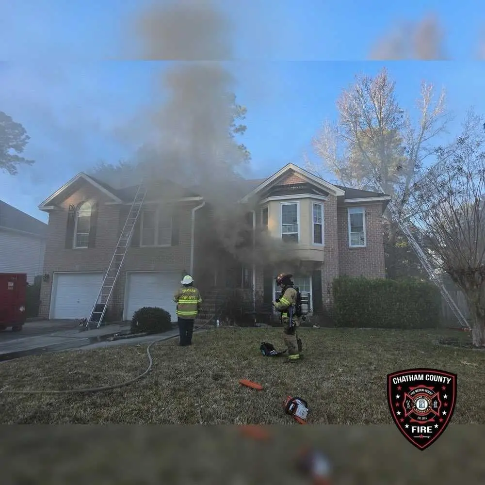 Chatham County house fire outbreak; three fires on New Year's Eve