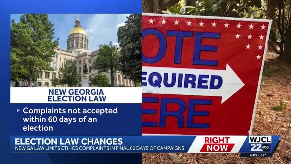 New Georgia law blocks ethics complaints close to Election Day