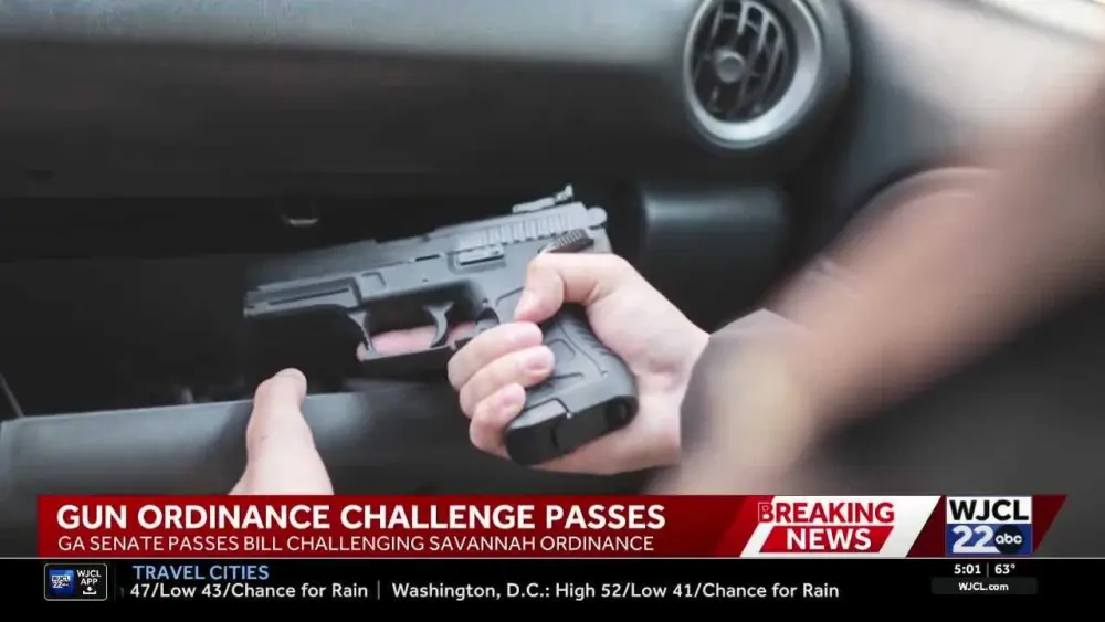 Georgia Senate approves bill to block enforcement of Savannah gun ordinance
