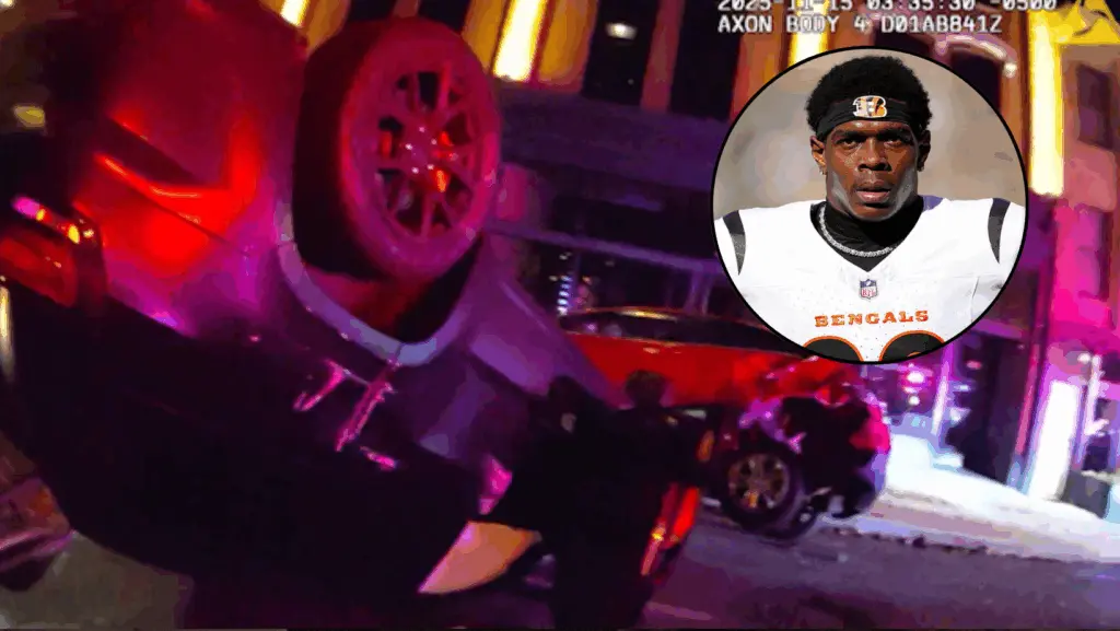Video shows rollover crash involving Bengals' cornerback Cam Taylor-Britt