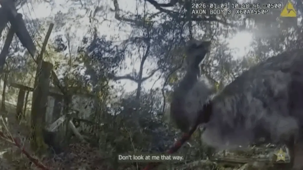 WATCH: Florida deputy captures runaway emu and returns the bird home unharmed