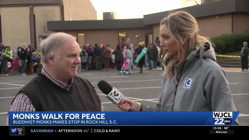 Buddhist Monks Continue Cross-Country Walk for Peace Through the Carolinas