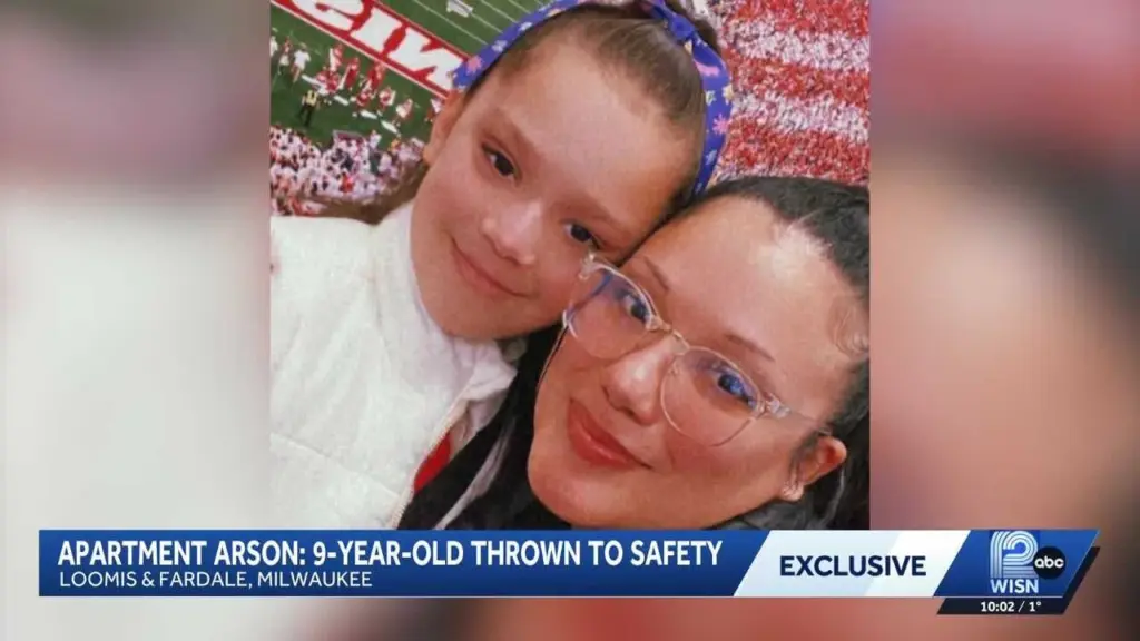 Mother in ICU after throwing daughter out of burning apartment