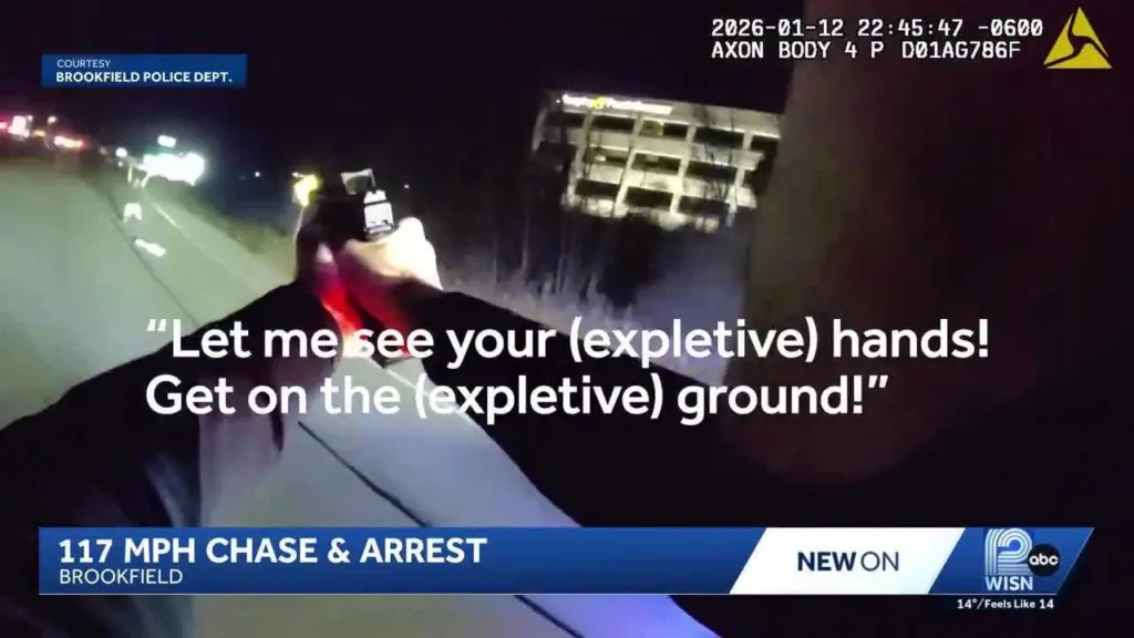VIDEO: Man leads Wisconsin police on 117 mph chase
