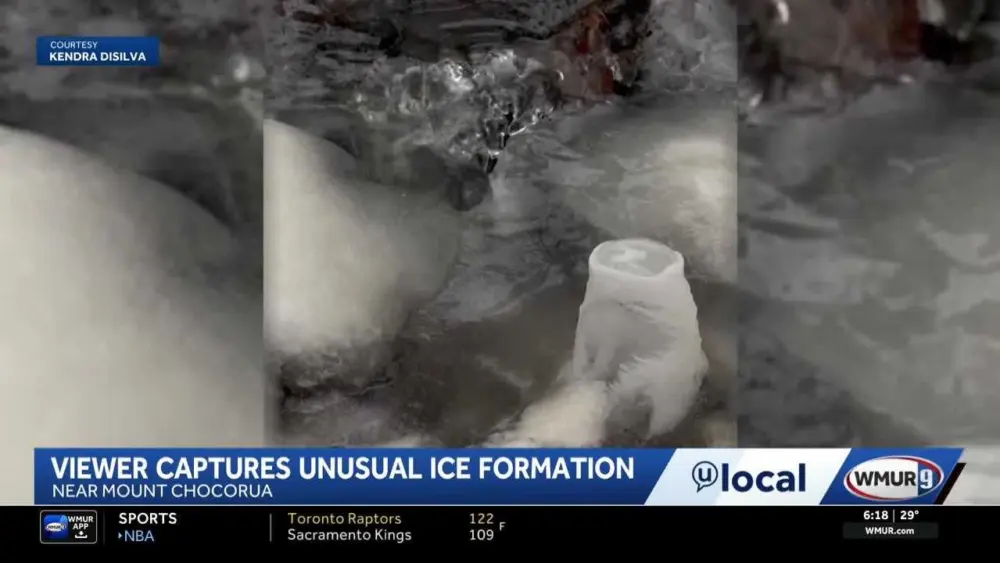 Video: Unique ice formation seen near New Hampshire's Mount Chocorua