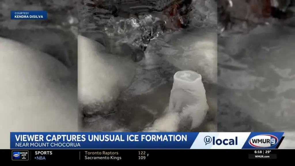 Video: Unique ice formation seen near New Hampshire's Mount Chocorua