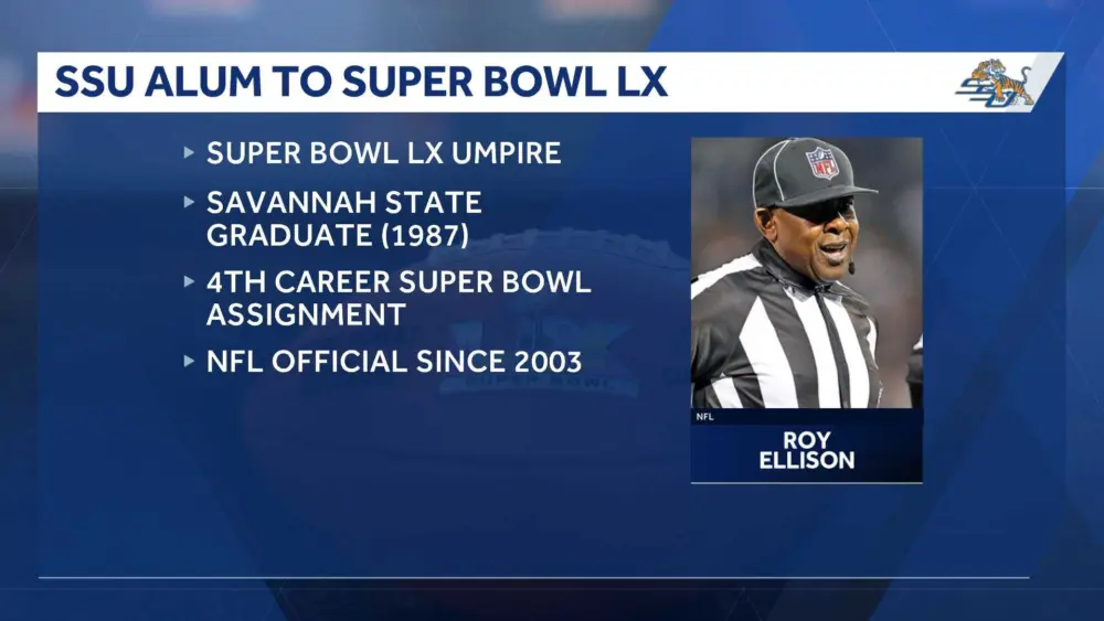 Savannah State graduate Roy Ellison to umpire Super Bowl 60