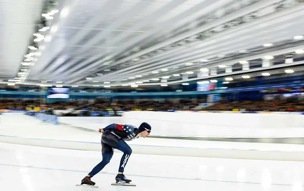 Speed skater Casey Dawson takes advantage of Utah's Olympic pipeline