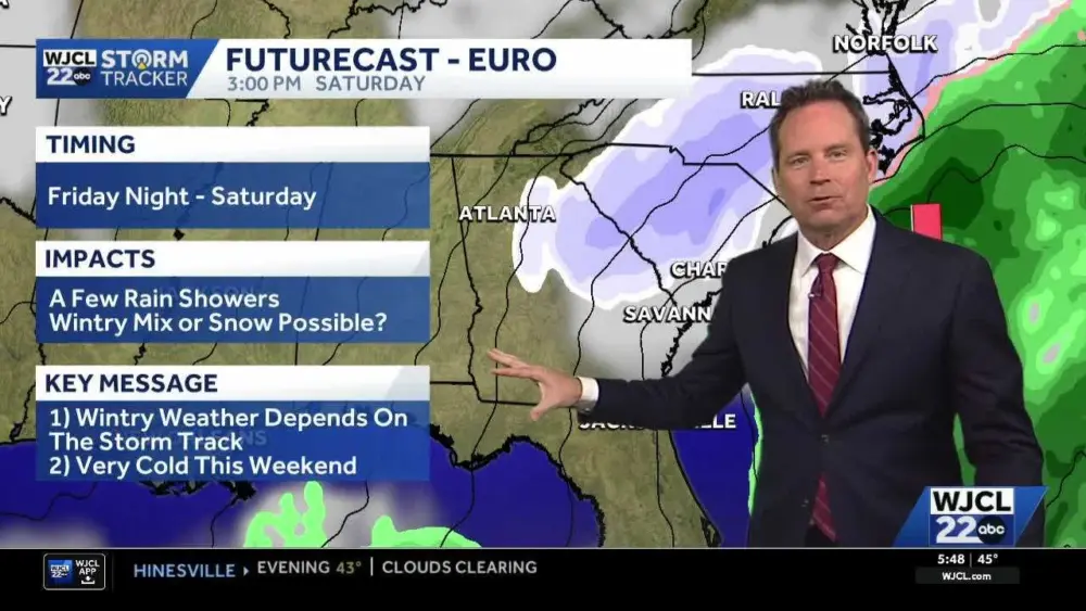 Tracking another cold blast and a potential weekend storm system for the Southeast