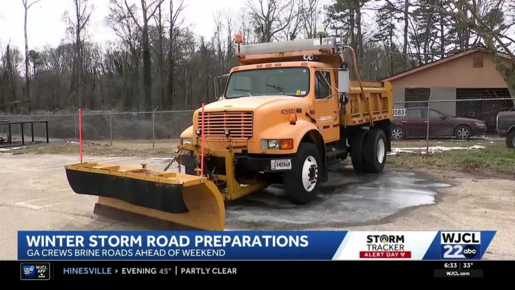 Georgia DOT urges drivers to stay off roads as bands of snow shift south and east