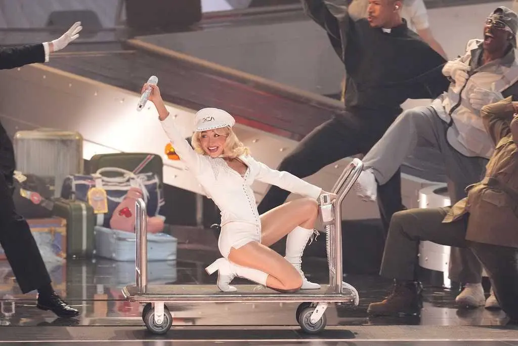 The Grammys had lots of Mars, Carpenter soaring and a near-naked Bieber. Here are some key moments