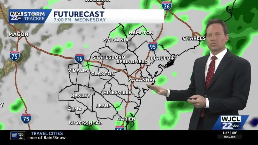 Rain showers return...the timing for Southeast Georgia, Lowcountry