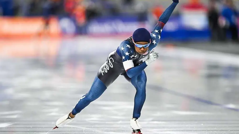 Erin Jackson talks about carrying US flag for Opening Ceremony