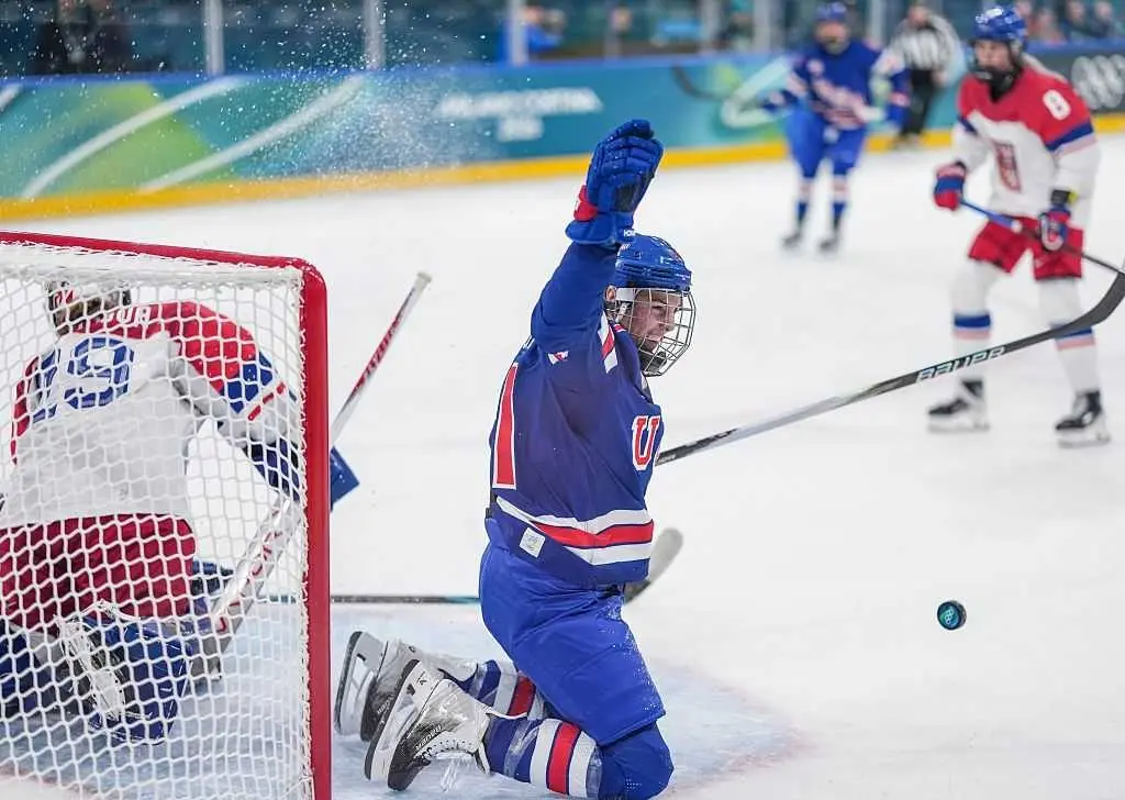Hilary Knight ties US Olympic goal record in 5-0 win over Finland team coming off stomach virus