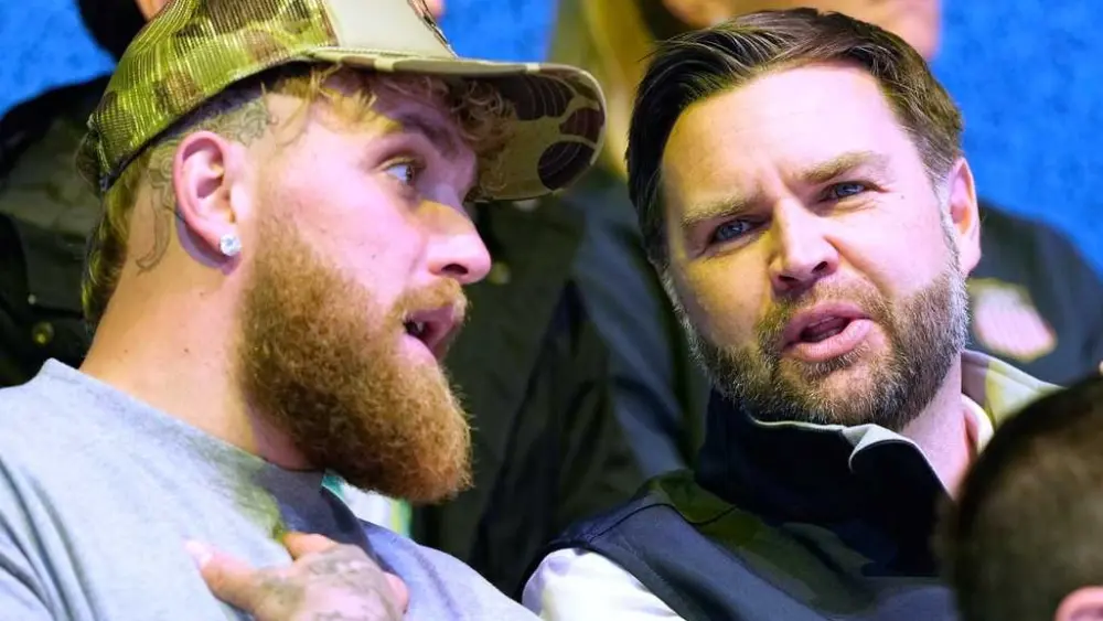 JD Vance and Jake Paul watch US women's hockey team together