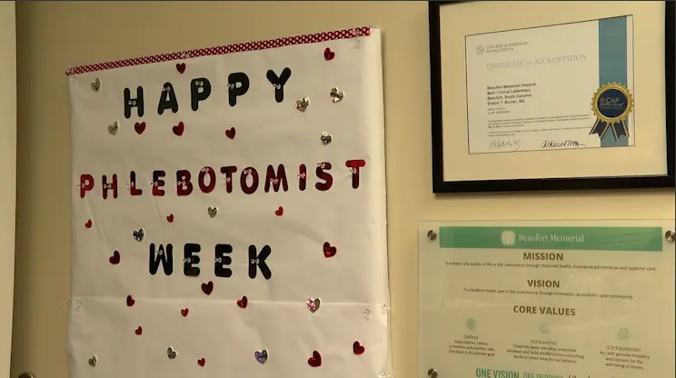Phlebotomists: the frontline of diagnostics at Beaufort Memorial