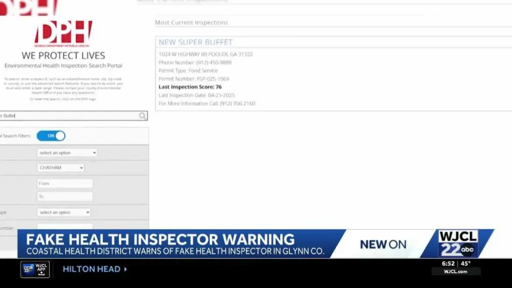 Fake Health Inspector alert in Glynn Co.