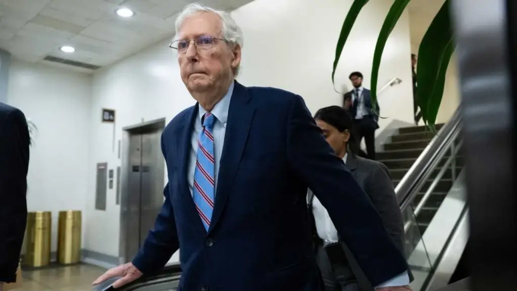 Sen. Mitch McConnell discharged from hospital after 8-day stay for 'flu-like symptoms'