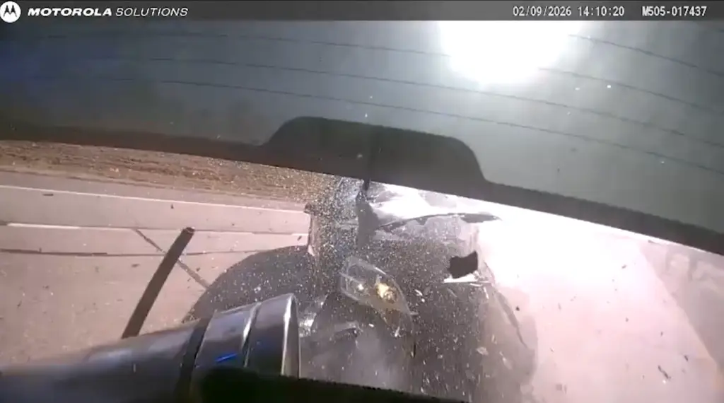 Dashcam video shows Oklahoma trooper jump out of the way of speeding SUV