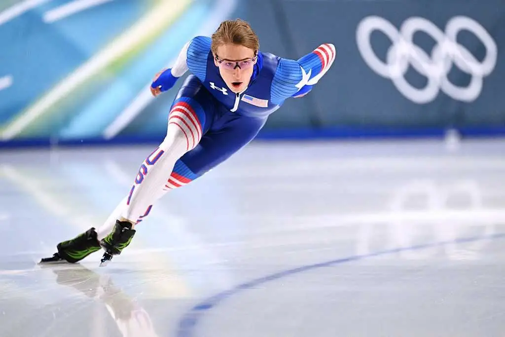 Jordan Stolz wins his second Olympic speedskating gold medal