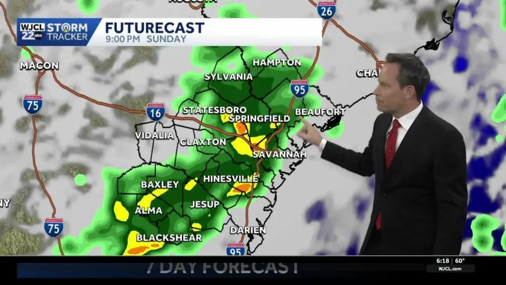 Rain showers set to exit, when springlike temperatures return to Southeast Georgia, Lowcountry